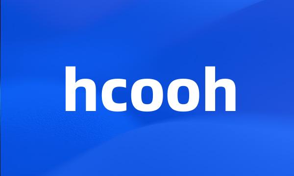 hcooh