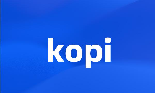 kopi