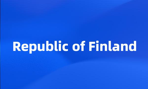 Republic of Finland