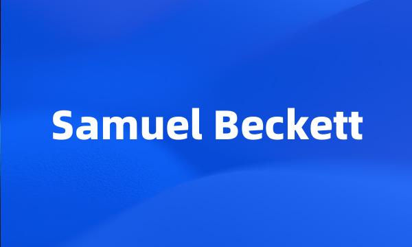 Samuel Beckett