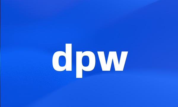 dpw