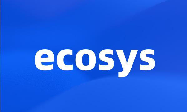 ecosys