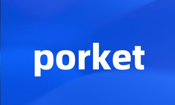 porket