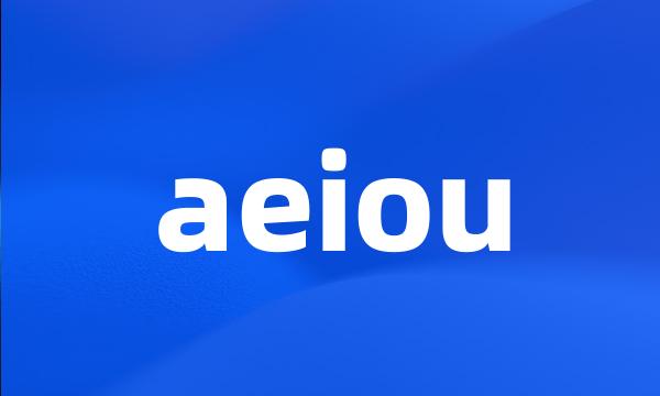 aeiou