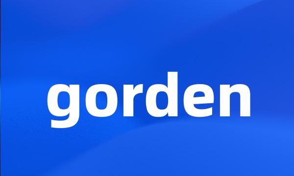 gorden