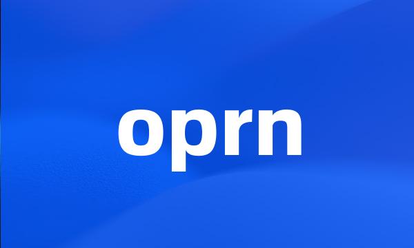 oprn