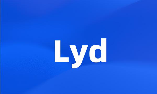 Lyd