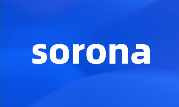 sorona