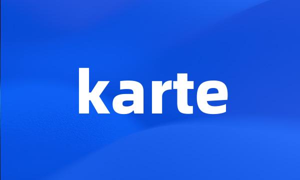 karte