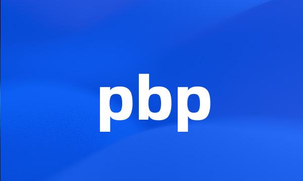 pbp