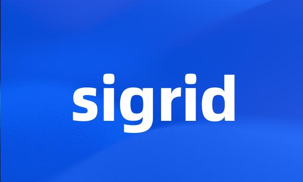 sigrid