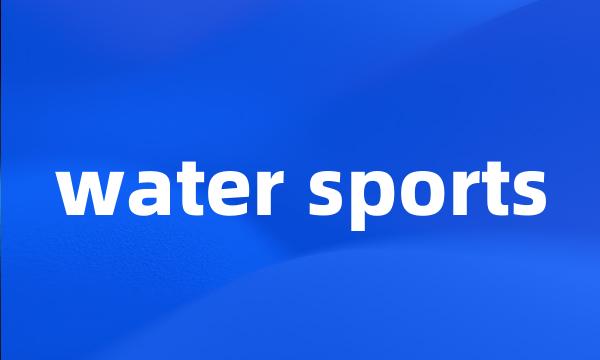 water sports