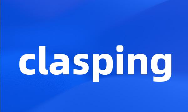 clasping