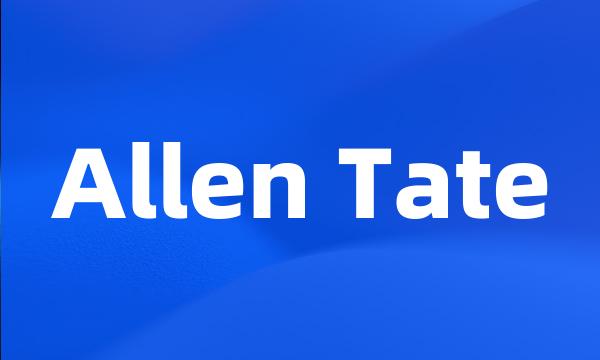 Allen Tate