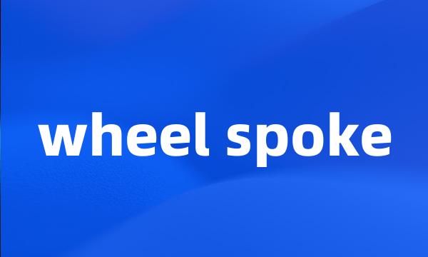 wheel spoke