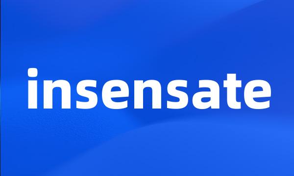 insensate