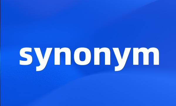 synonym