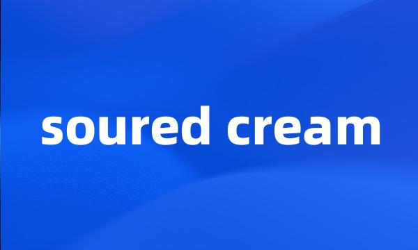 soured cream