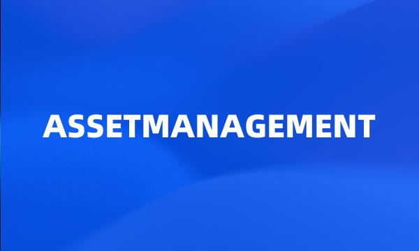 ASSETMANAGEMENT