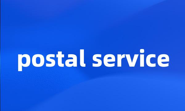 postal service