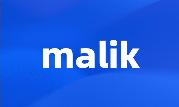 malik