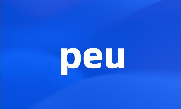 peu