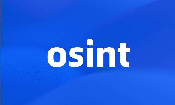 osint