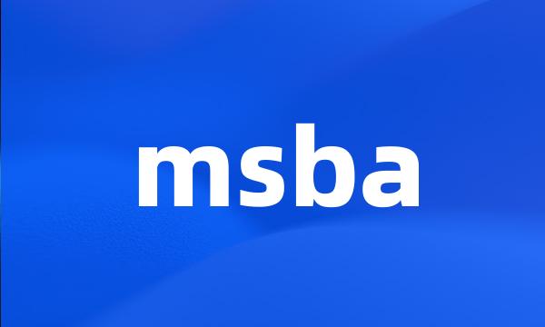 msba