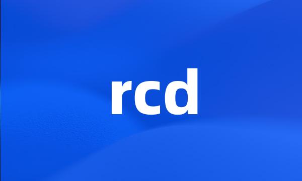 rcd