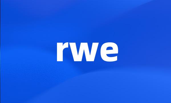 rwe