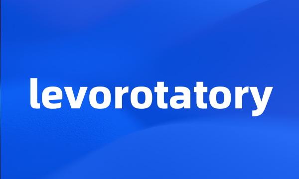 levorotatory