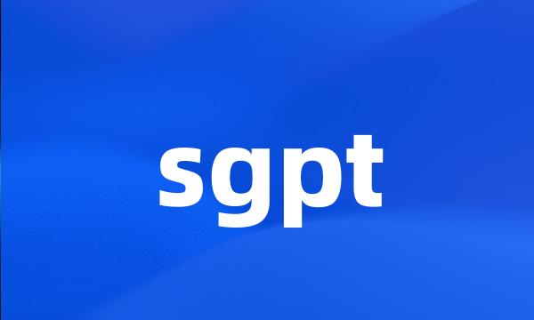 sgpt