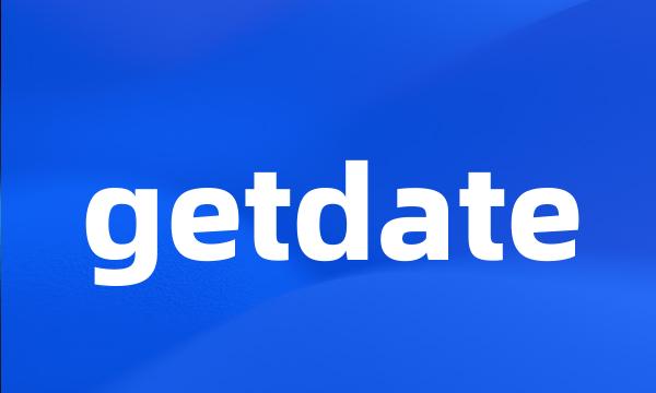 getdate