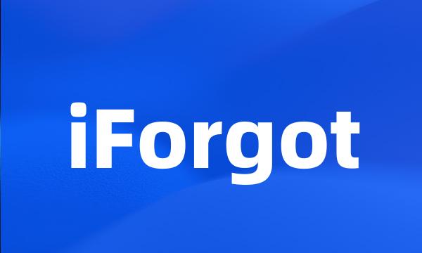 iForgot