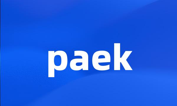 paek