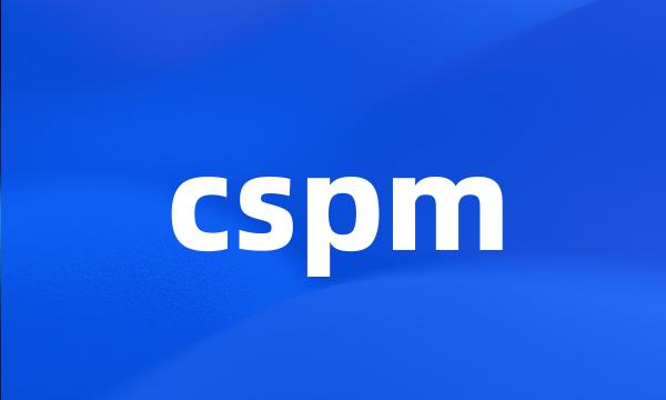 cspm