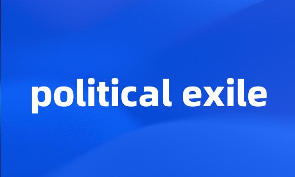 political exile