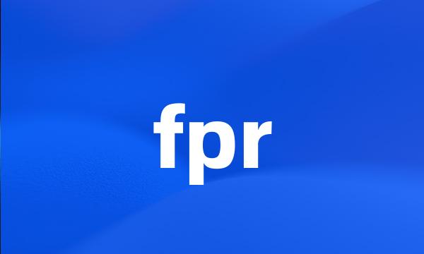 fpr