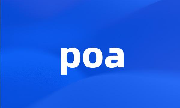 poa