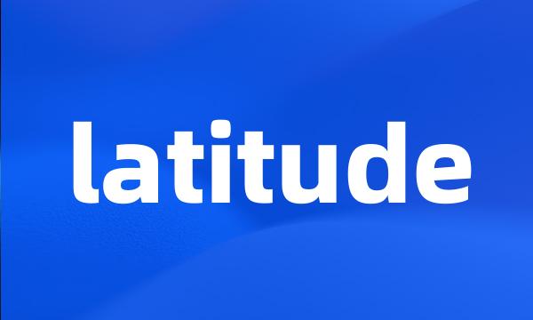 latitude