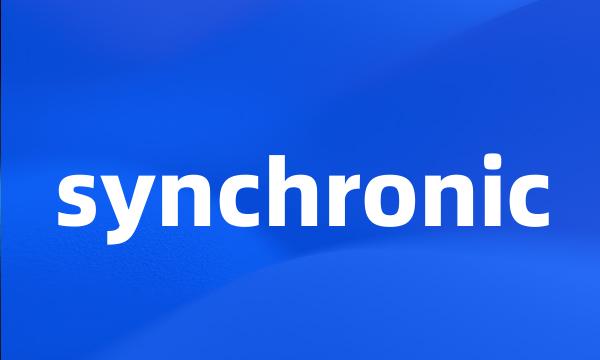 synchronic