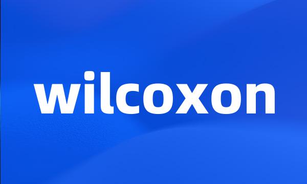 wilcoxon