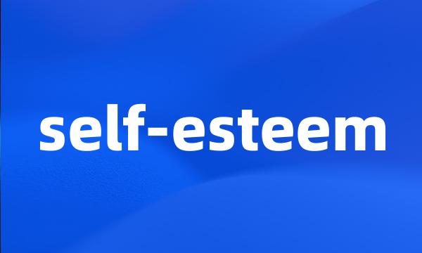 self-esteem