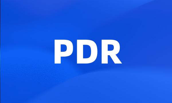 PDR