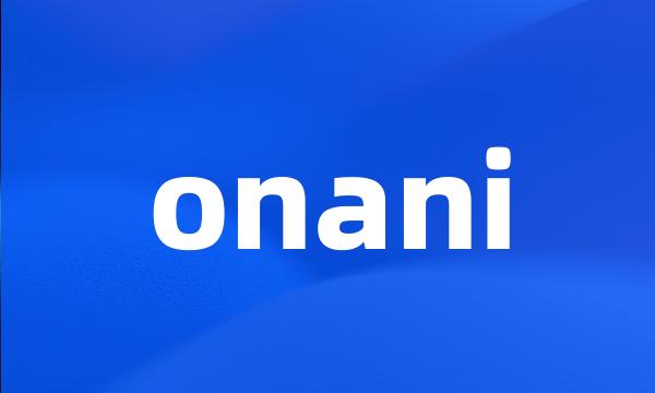 onani