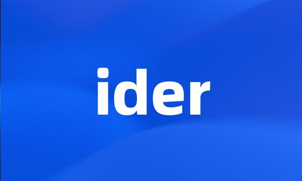 ider