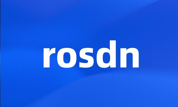 rosdn