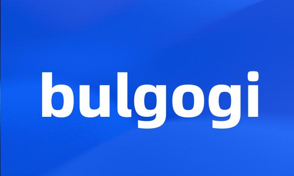 bulgogi