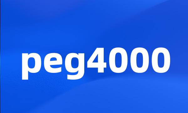 peg4000