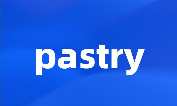 pastry